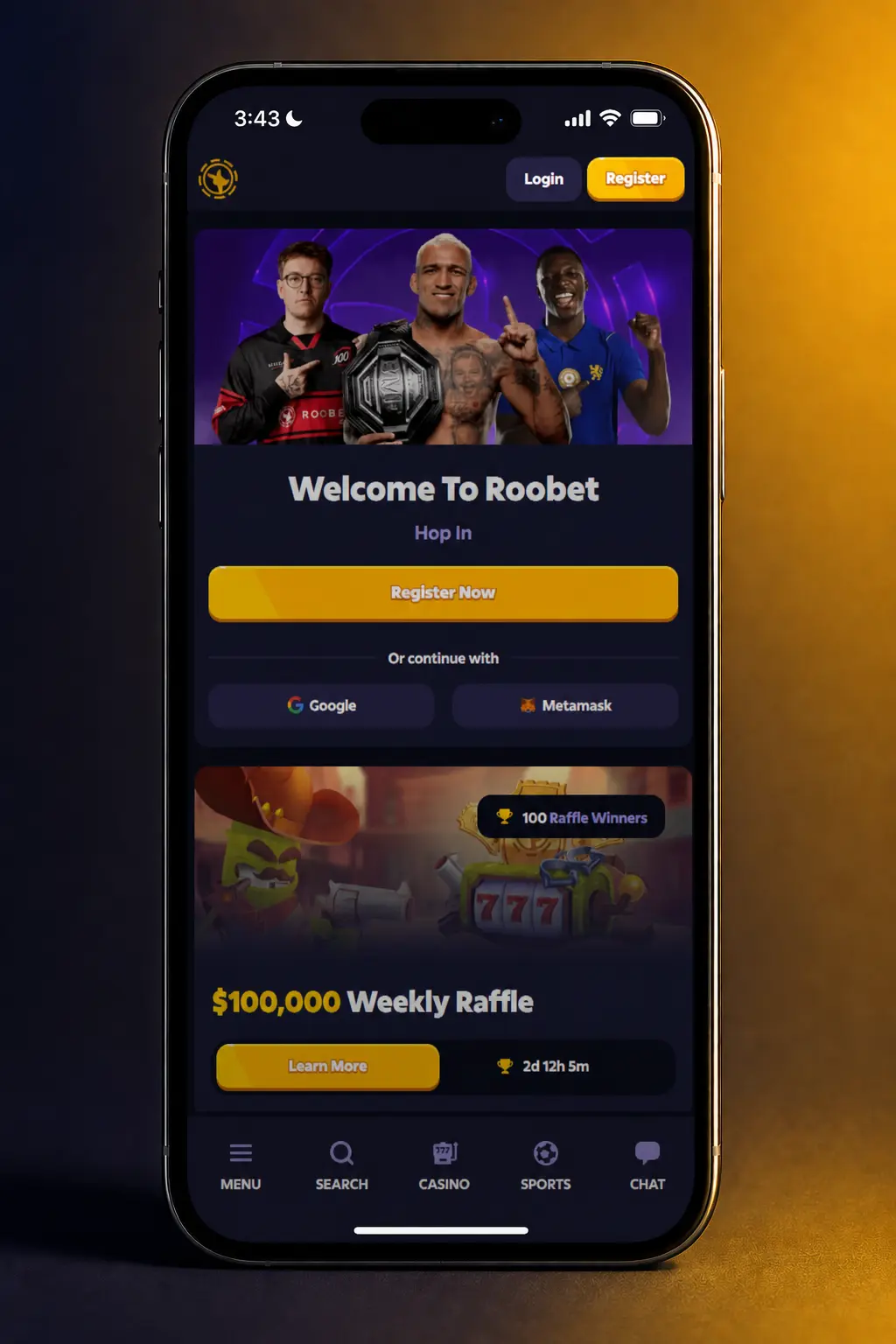 Roobet cashier screen showing crypto and card deposit options for Indian players to add funds