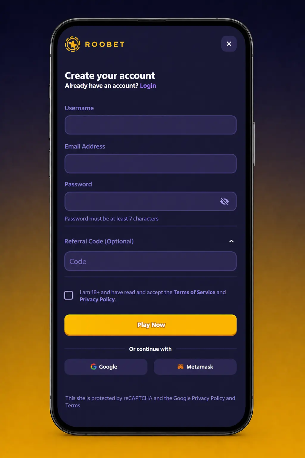 Step-by-step screenshot showing how to place a CS2 bet on Roobet, from registration to selecting a match market