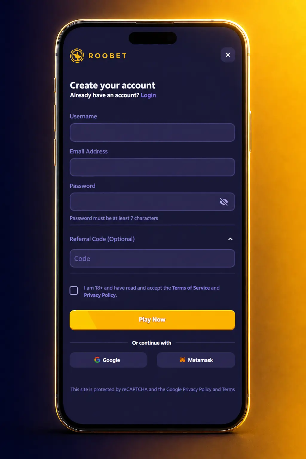 Step-by-step screenshot guide showing how to register, deposit crypto, and place a League of Legends bet on Roobet.