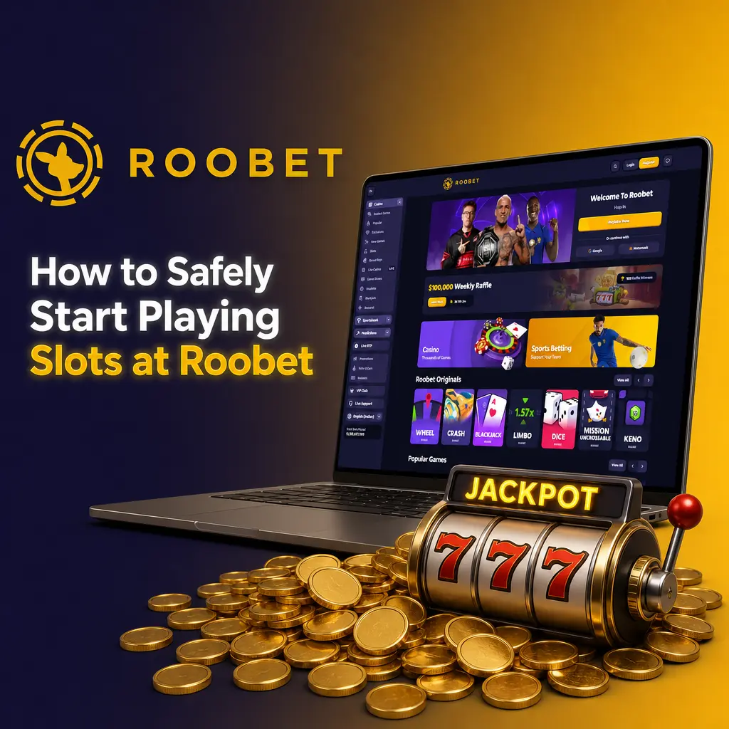 Guide to safely starting your first slot session at Roobet in four simple steps