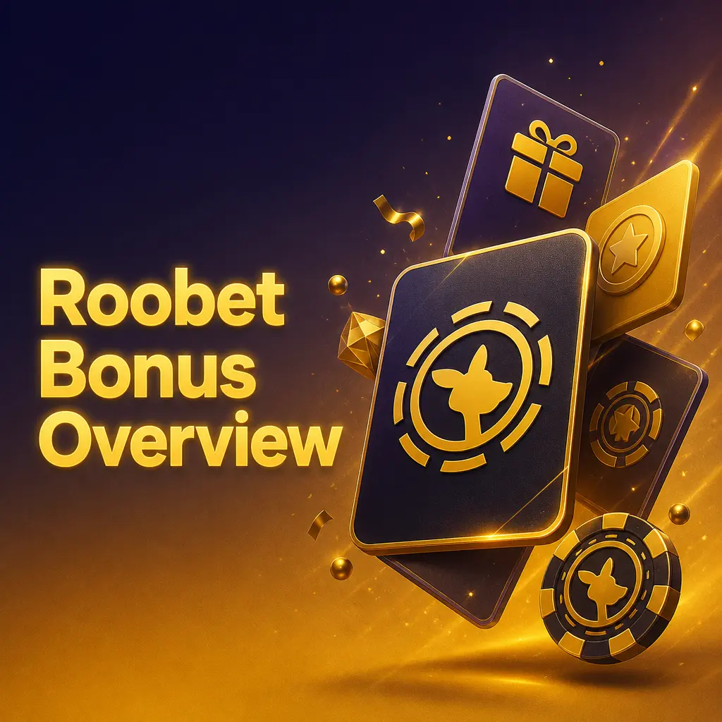 Roobet bonus overview showing welcome bonus, rakeback, Daily Rain, Wager Races and VIP programme rewards for players