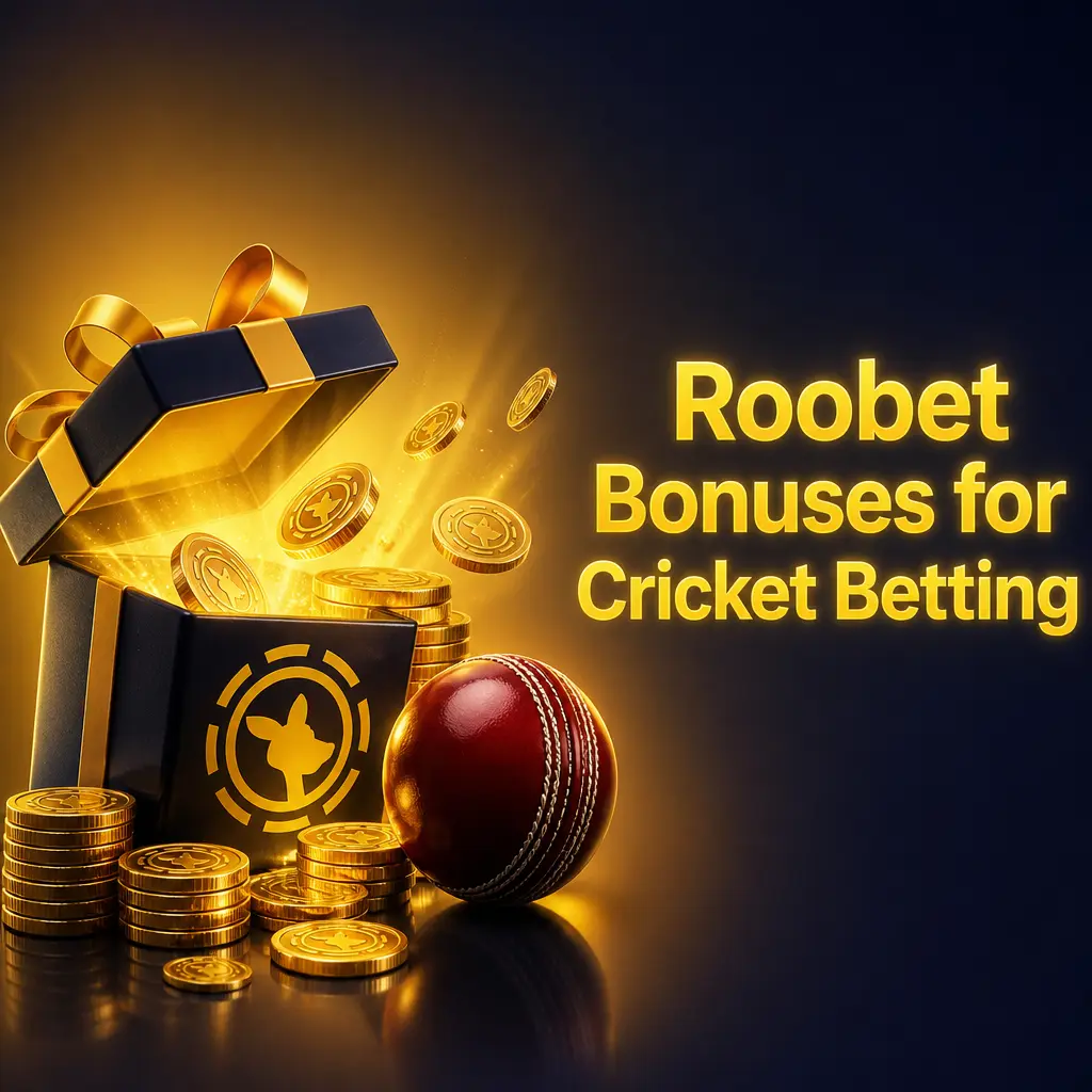 Overview of Roobet bonuses for cricket betting, including welcome offers, rakeback, and reload deposit promotions.