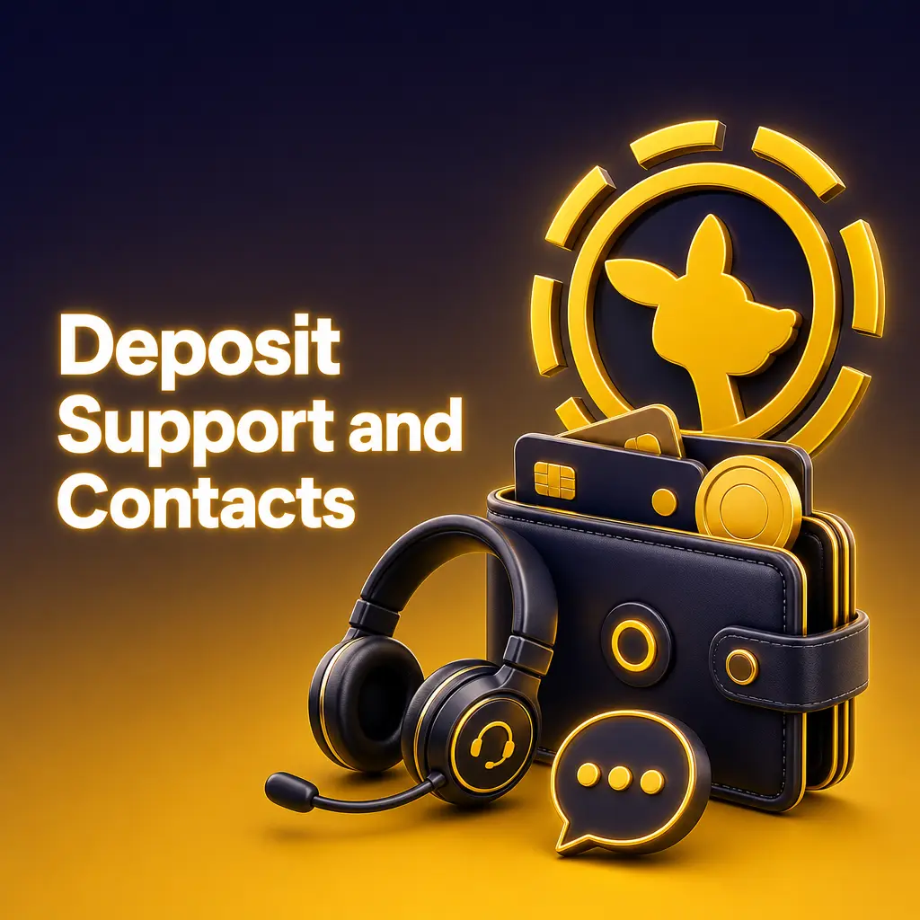 Roobet deposit support options: live chat, help center articles, and email contact for account and payment queries