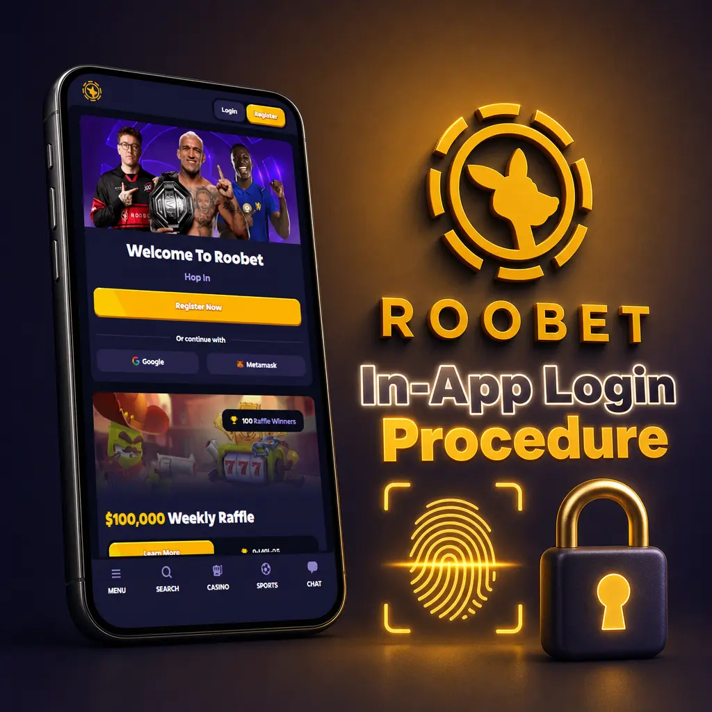 Screenshot showing the in-app login steps to access cashier, bet slip, casino lobby and sportsbook after sign-in