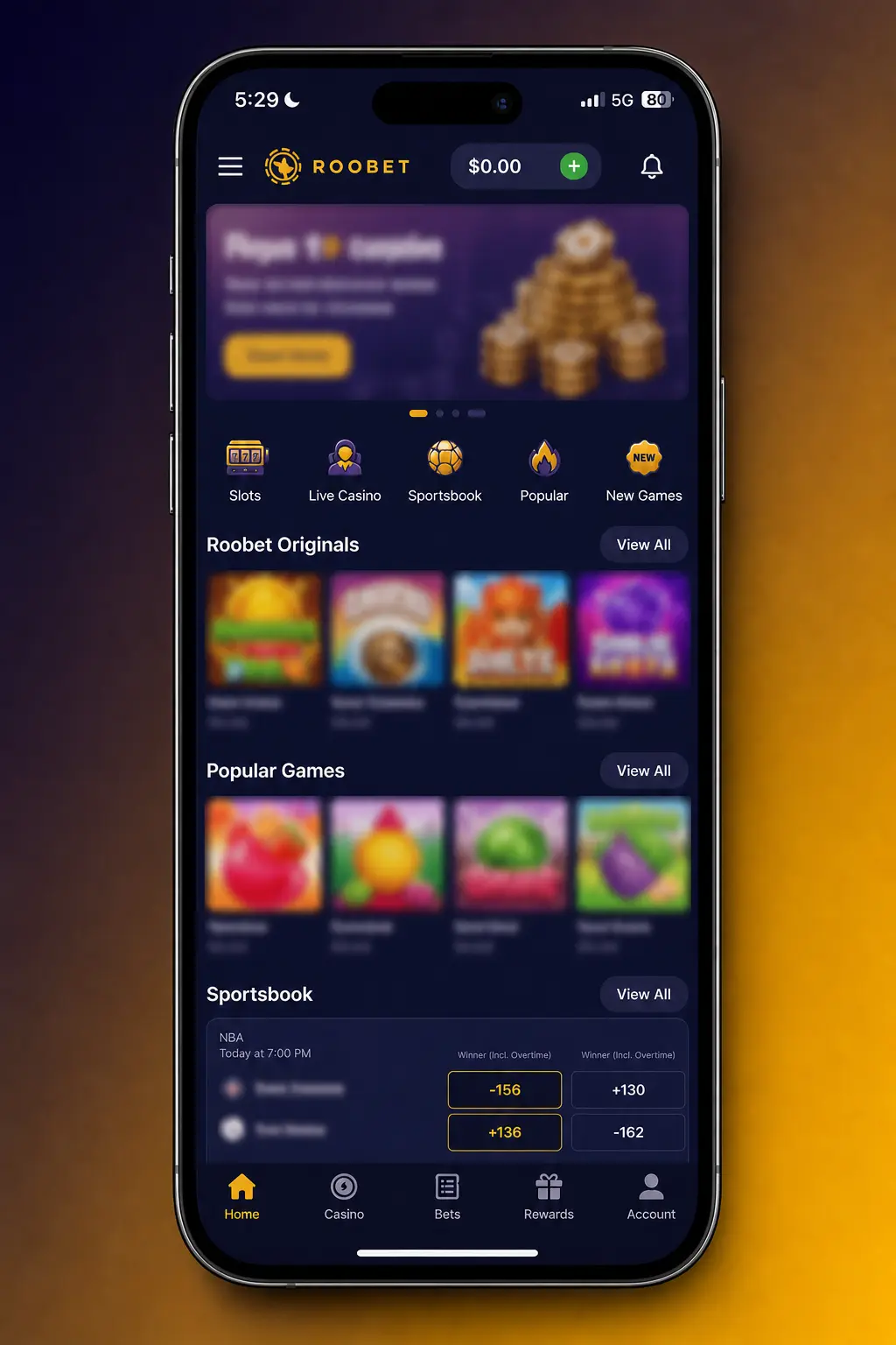 Step-by-step guide to adding Roobet as a home screen web app via Safari on iPhone and iPad