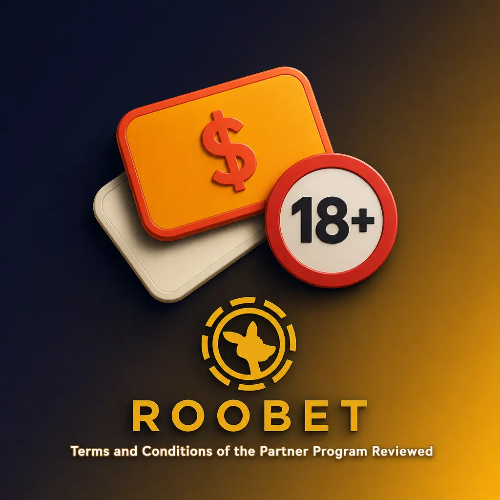 Roobet affiliate program terms: rules on self-referrals, traffic sources, trademark bidding, and accurate promotional representation.
