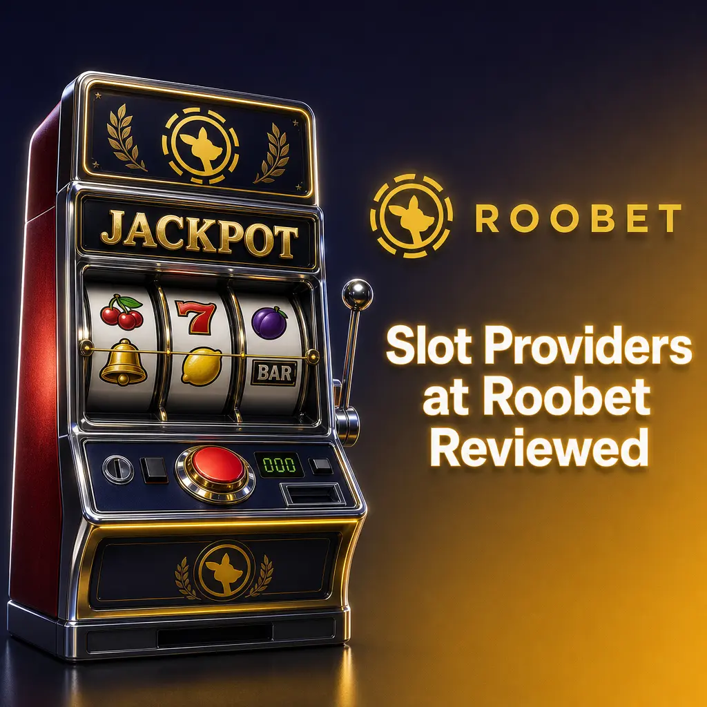 Roobet lobby screen showing slot provider filter with Pragmatic Play, Hacksaw Gaming, Nolimit City and more studios